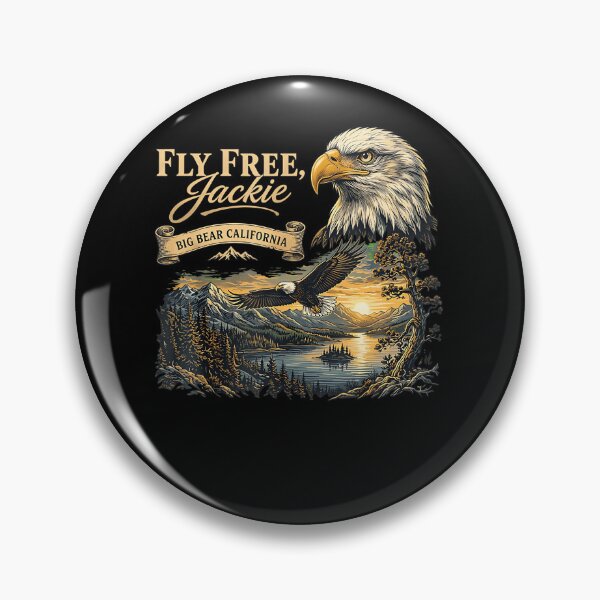 Item preview, Fly Free Jackie Big Bear Bald Eagle Memorial Tribute designed and sold by DavidThe1.