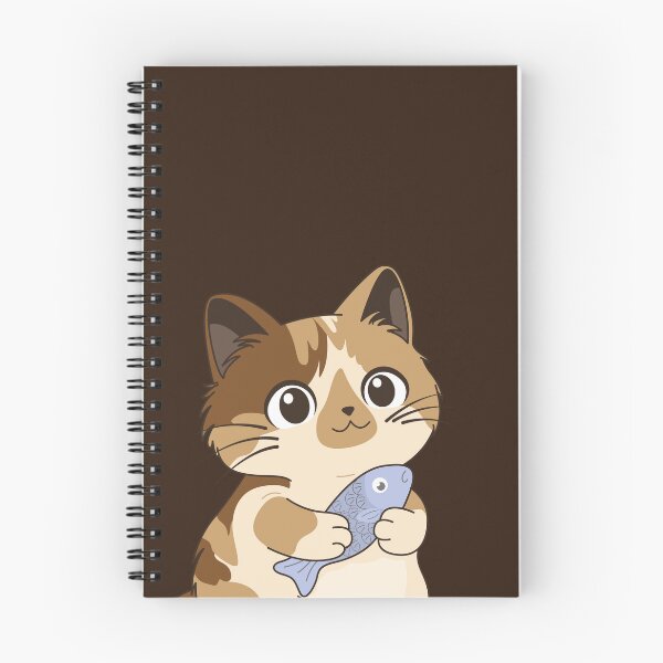 Item preview, Cute Kitten Cuddling Her Fish - Kawaii Illustration designed and sold by LudmylArt.
