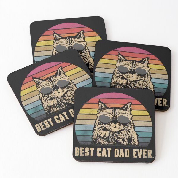 Item preview, Retro Cat Dad Sunglasses Sunset Pride designed and sold by Dmo3HarkoArt.