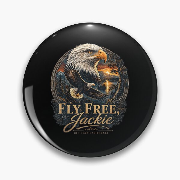 Item preview, Fly Free Jackie Big Bear Memorial Eagle Tribute designed and sold by MOHAMED AKKAR.