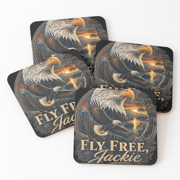 Item preview, Fly Free Jackie Big Bear Memorial Eagle Tribute designed and sold by MOHAMED AKKAR.