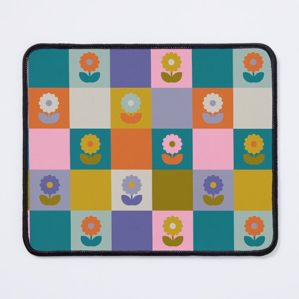 Item preview, Retro Daisy Checkerboard Pattern designed and sold by Ema Tudose.