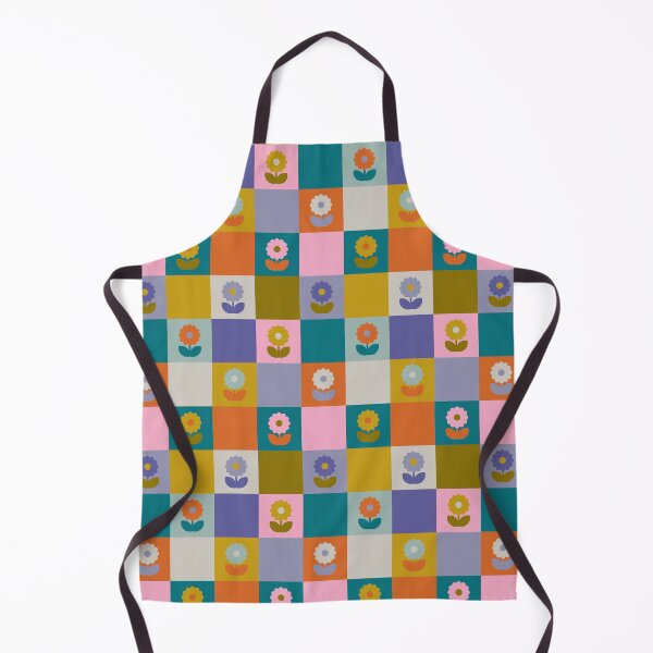 Item preview, Retro Daisy Checkerboard Pattern designed and sold by Ema Tudose.