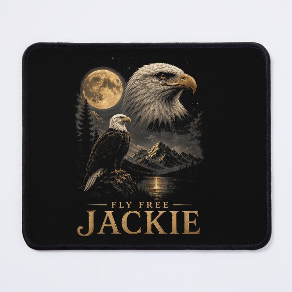 Item preview, Fly Free Jackie Bald Eagle Memorial Tribute designed and sold by DavidThe1.