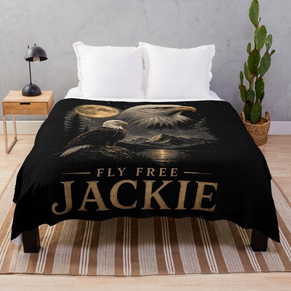 Item preview, Fly Free Jackie Bald Eagle Memorial Tribute designed and sold by DavidThe1.