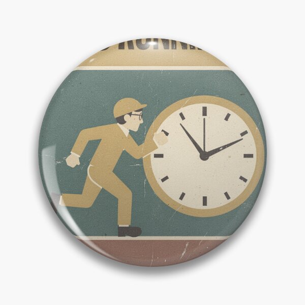 Item preview, Bureau of Running Late Again Retro Poster designed and sold by PictorialWhimsy.