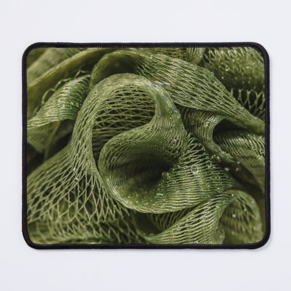 Item preview, Fresh Water Droplets on Olive Mesh designed and sold by MariaAbaza.