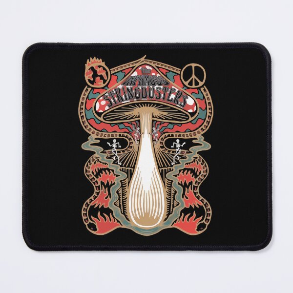 Item preview, Red Spotted Toadstool Mushroom Surrounded By Dancing Skeletons And Peace designed and sold by anxious_doodles.