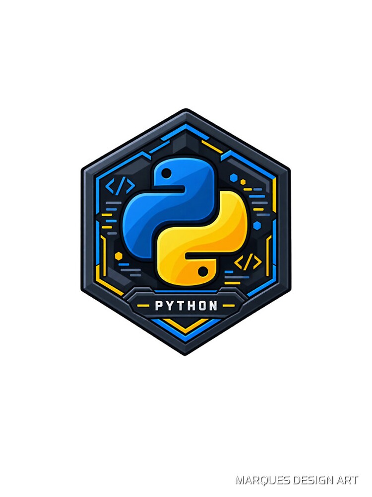 Thumbnail 4 of 4, Samsung Galaxy Phone Case, Python Programming Emblem - Tech Hexagon Code Sticker designed and sold by marquesdesigofc.