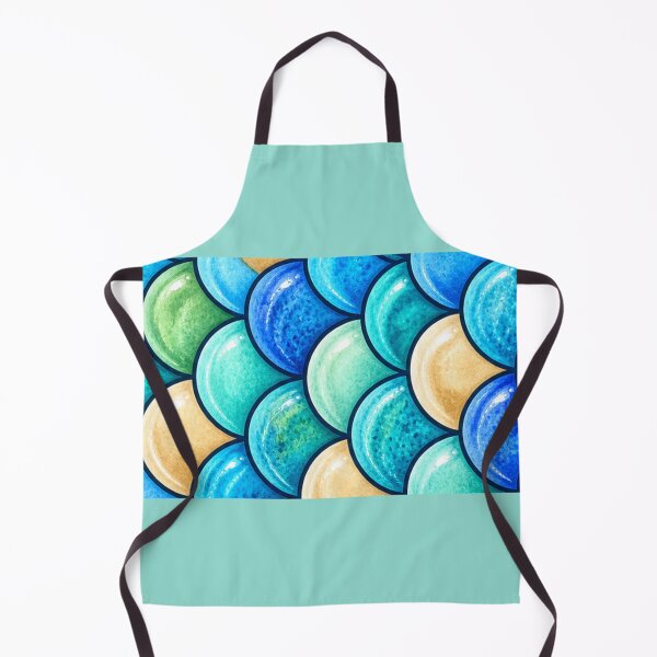 Item preview, Aquatic Scale Mosaic – Blue, Teal & Turquoise PNG designed and sold by annenambiro.