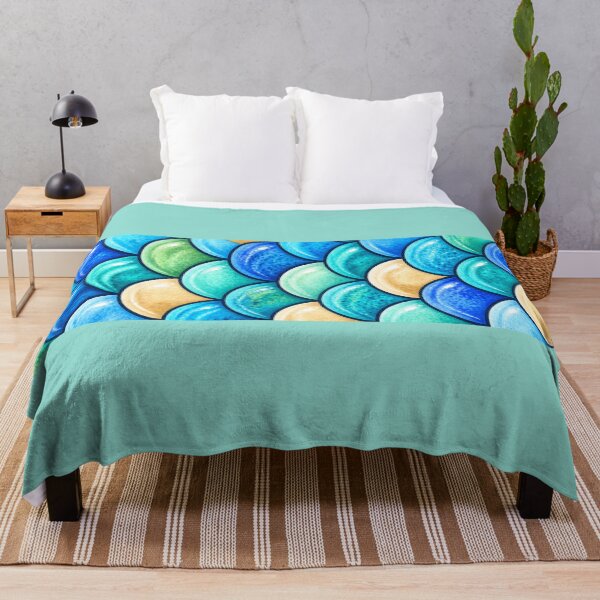 Item preview, Aquatic Scale Mosaic – Blue, Teal & Turquoise PNG designed and sold by annenambiro.