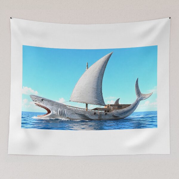 Item preview, Shark Ship (version 2) designed and sold by ales-panz.