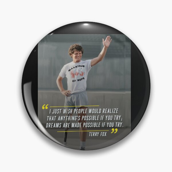 Item preview, Terry Fox Quote Painted HD Art designed and sold by DiverseDazzle.