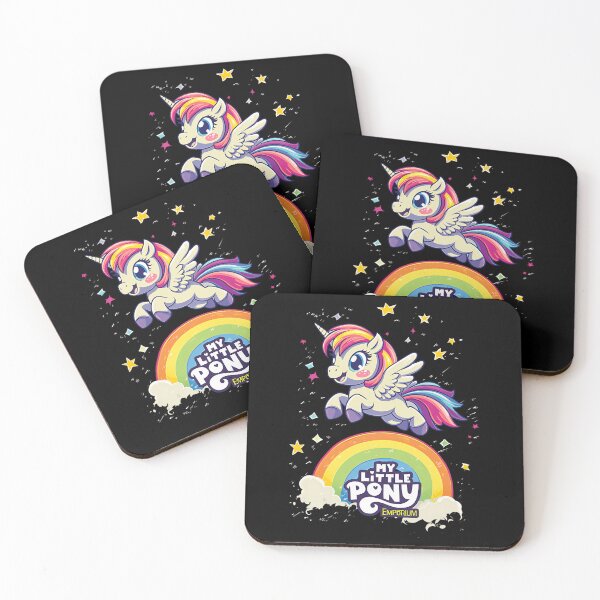 Item preview, Winged Unicorn Flying Over A Colorful Rainbow And Starry Sky designed and sold by Amy-Oh.