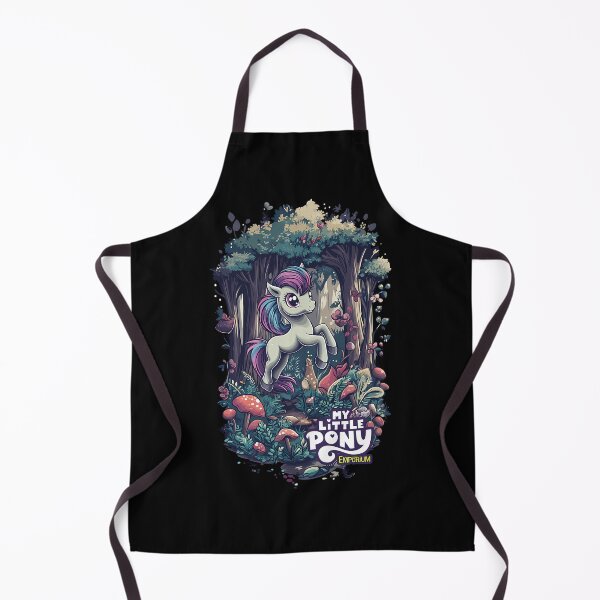 Item preview, Pony Leaping Through A Magical Forest With Mushrooms And Trees designed and sold by Amy-Oh.