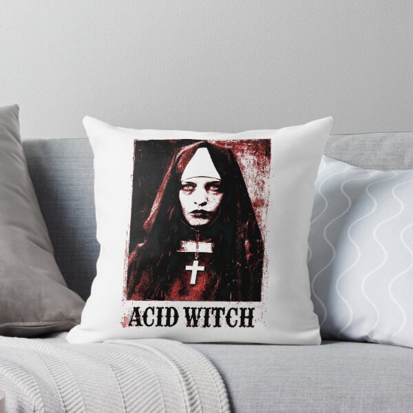 Item preview, Nun Portrait In Deep Red Monochrome With Cross Necklace designed and sold by Amy-Oh.