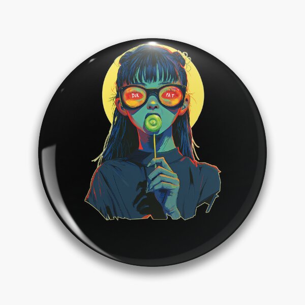 Item preview, Young Woman With Lollipops And Round Glasses Reflecting Text designed and sold by Amy-Oh.