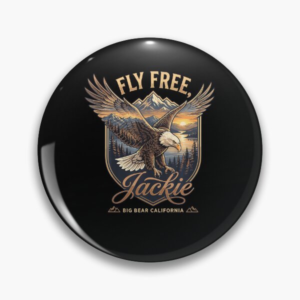 Item preview, Fly Free Jackie Big Bear Bald Eagle Memorial Tribute designed and sold by MOHAMED AKKAR.