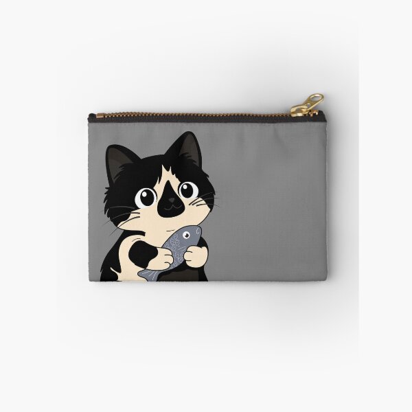 Item preview, Cute Kitten Cuddling Her Fish - Kawaii Illustration designed and sold by LudmylArt.