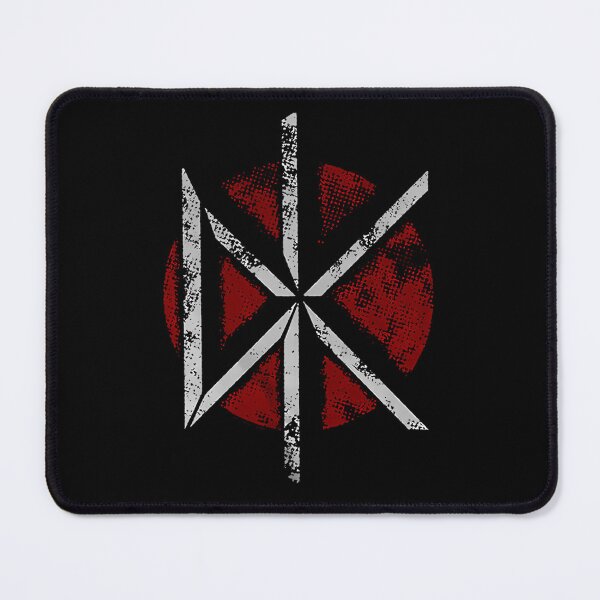 Item preview, Distressed White Geometric Monogram Over Red Circle Pattern designed and sold by anxious_doodles.