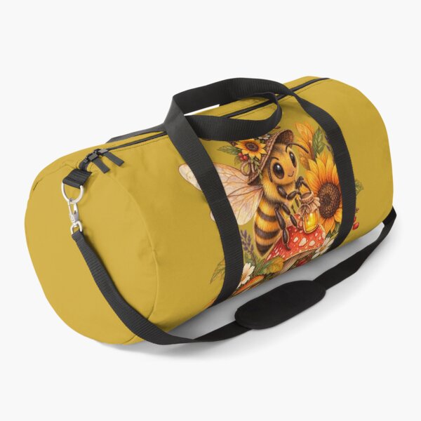 Item preview, Cottagecore Witch Hat Honeybee Watercolor Art – Whimsical Halloween Garden Print designed and sold by MagicMakerPh.