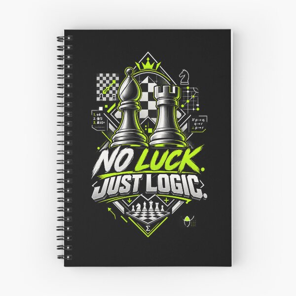 Item preview, No Luck Just Logic Chess Strategy Design designed and sold by KnightVibe.