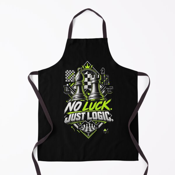 Item preview, No Luck Just Logic Chess Strategy Design designed and sold by KnightVibe.