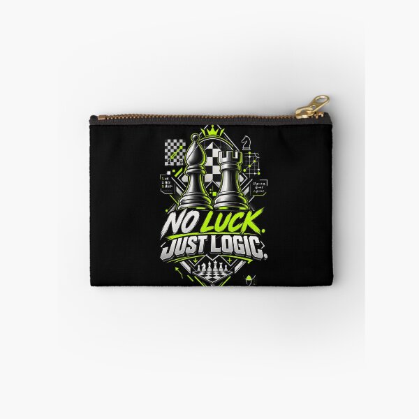 Item preview, No Luck Just Logic Chess Strategy Design designed and sold by KnightVibe.