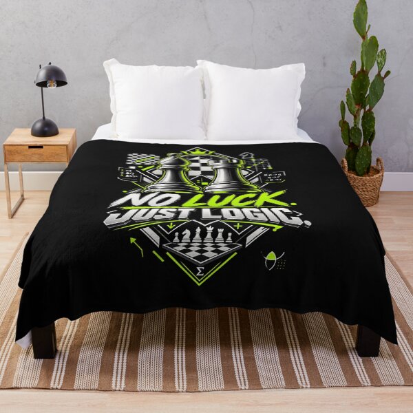 Item preview, No Luck Just Logic Chess Strategy Design designed and sold by KnightVibe.