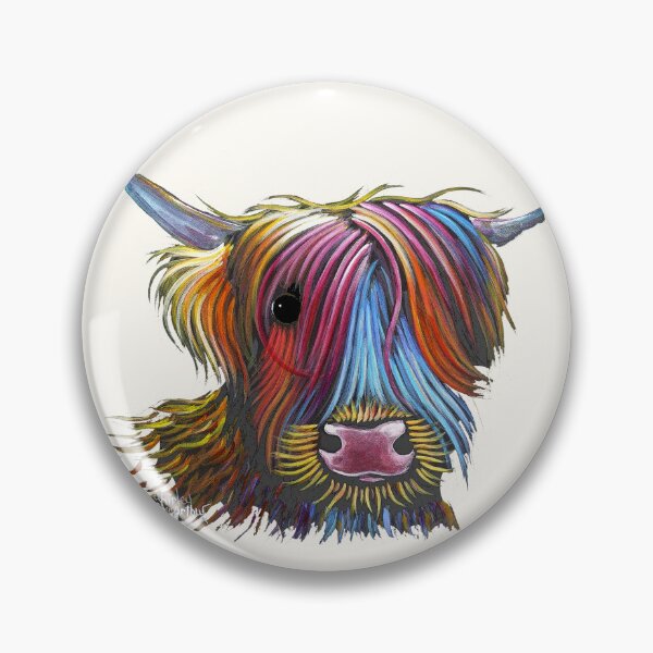 Item preview, Scottish Highland Cow ' PoDGER ' by Shirley Macarthur designed and sold by Shirley MacArthur Art.