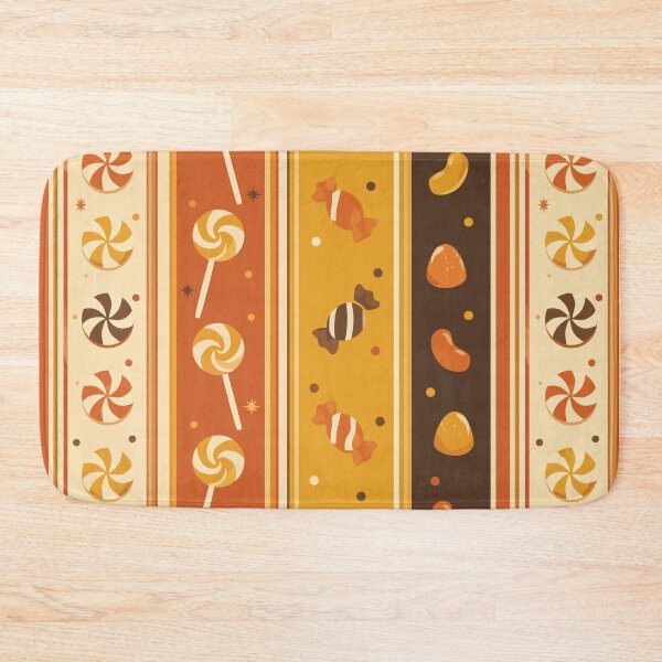 Item preview, Vintage 1970s Retro Candy & Stripe Pattern designed and sold by CrazySweets.