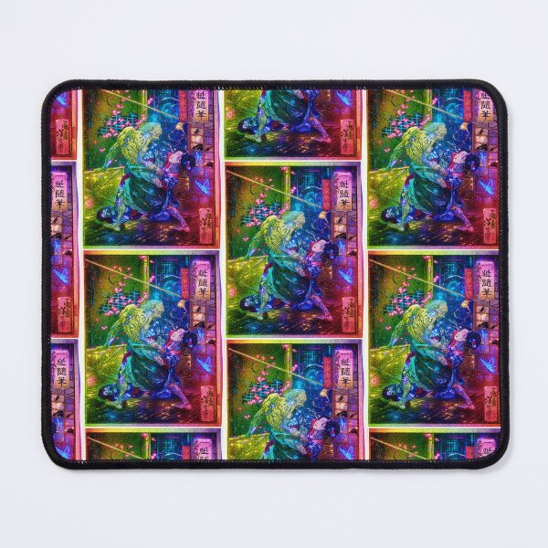 Item preview, Cyberpunk Ukiyo-e Geisha | Japanese Warrior Rainbow Art designed and sold by RhymeArc.