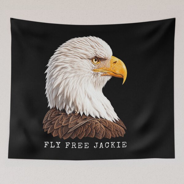 Item preview, Fly Free Jackie Bald Eagle Memorial Tribute designed and sold by DavidThe1.
