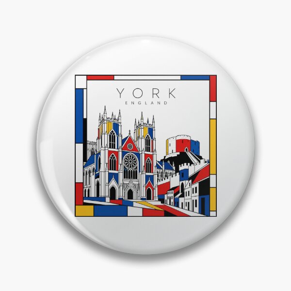 Item preview, York Mondrian style poster 3D designed and sold by CMYKStudio.