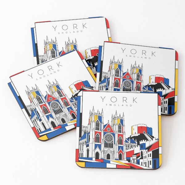 Item preview, York Mondrian style poster 3D designed and sold by CMYKStudio.