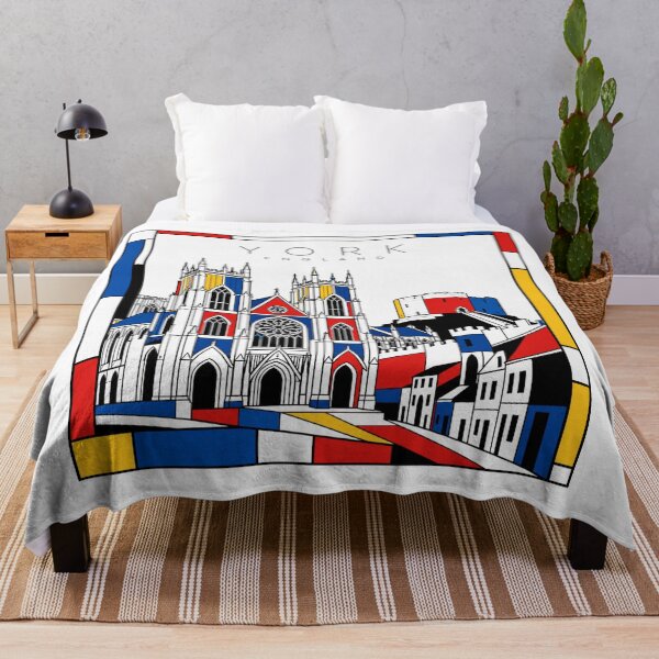 Item preview, York Mondrian style poster 3D designed and sold by CMYKStudio.