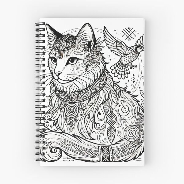 Item preview, Freja – Norse Goddess Cat Mystical Nordic Art designed and sold by ChicClicker.