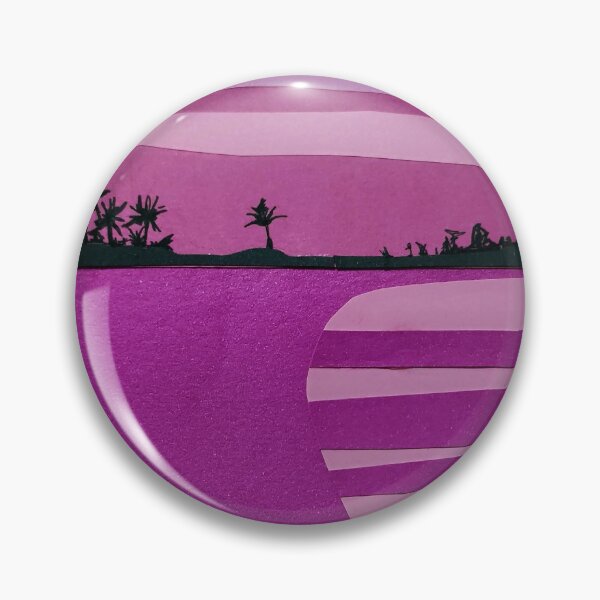 Item preview, Abstract Pink Marine Landscape Paper Collage designed and sold by OKNEW.