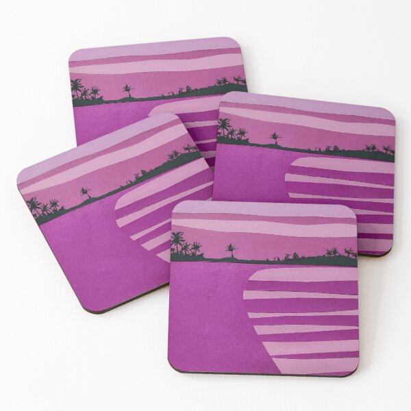 Item preview, Abstract Pink Marine Landscape Paper Collage designed and sold by OKNEW.