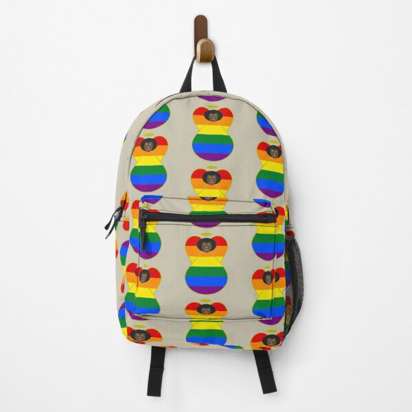Item preview, LGBTQ Gay Pride Black‑Skinned Angel Flag Design designed and sold by AuntieShoe.