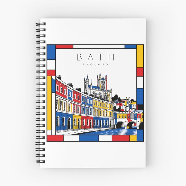 Item preview, Bath Mondrian style poster 3D designed and sold by CMYKStudio.