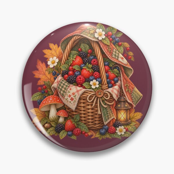 Item preview, Cottagecore Caped Berries Watercolor Art – Whimsical Halloween Kitchen Print designed and sold by MagicMakerPh.