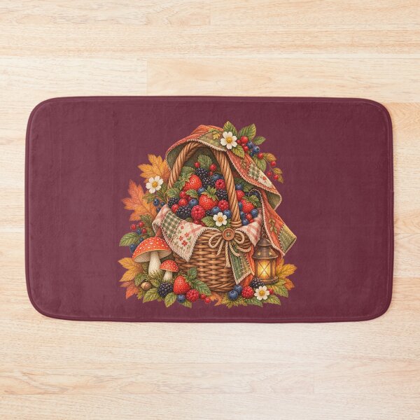 Item preview, Cottagecore Caped Berries Watercolor Art – Whimsical Halloween Kitchen Print designed and sold by MagicMakerPh.