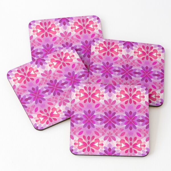 Item preview, Pink and purple floral pattern design designed and sold by Chi261.