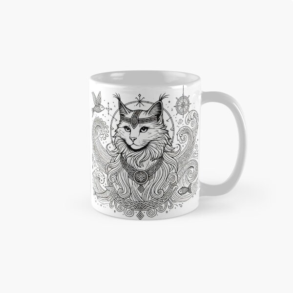 Item preview, Njordr – Norse Sea God Cat Nordic Ocean Art designed and sold by ChicClicker.
