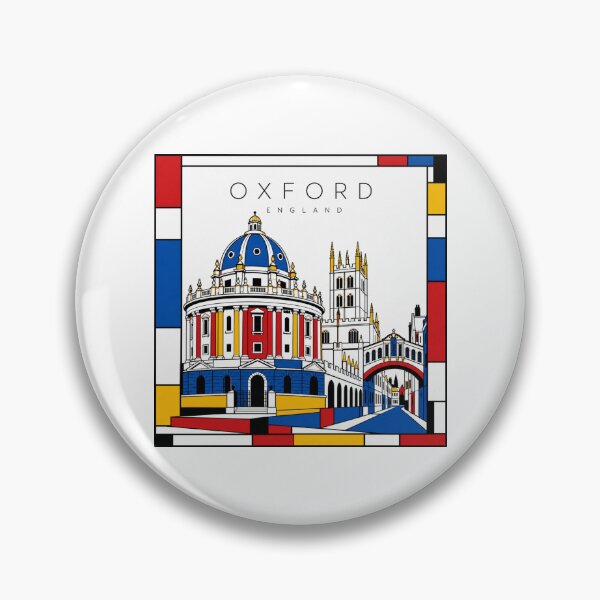 Item preview, Oxford Mondrian style poster 3D designed and sold by CMYKStudio.