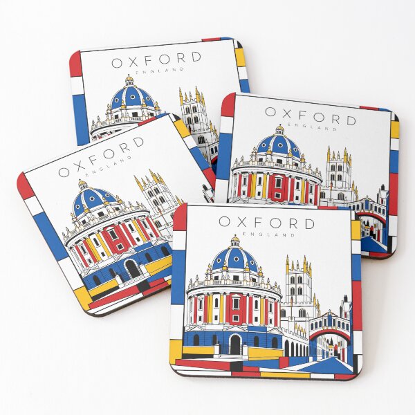 Item preview, Oxford Mondrian style poster 3D designed and sold by CMYKStudio.