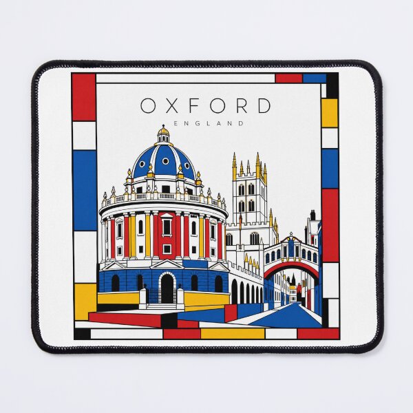 Item preview, Oxford Mondrian style poster 3D designed and sold by CMYKStudio.