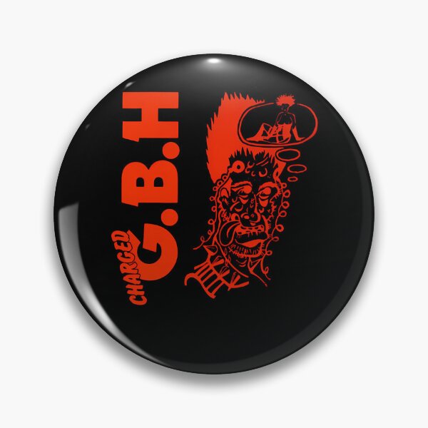 Item preview, Red Punk Character Outline Thinking Of Figure Inside Speech designed and sold by anxious_doodles.