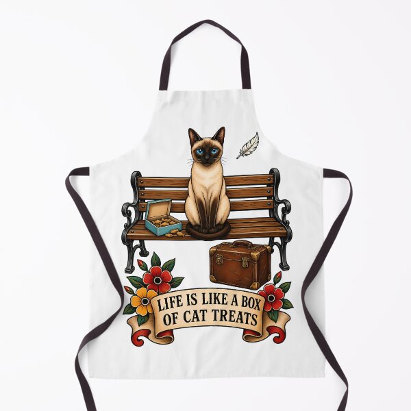 Item preview, Life Is Like A Box Of Cat Treats Siamese Tattoo designed and sold by Old's Cool Cat Studio.
